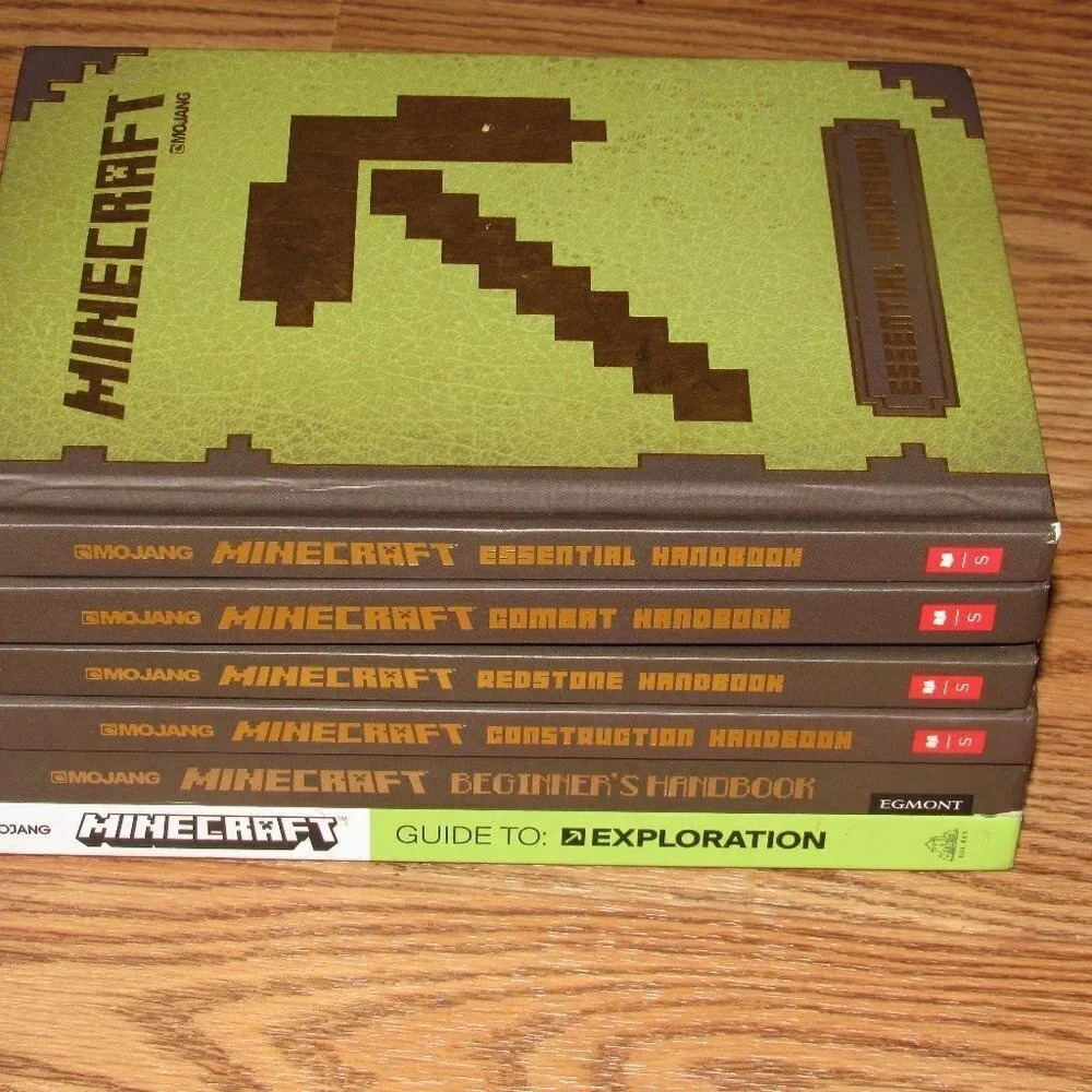 MINECRAFT Set 6 Books~Combat,Construction,Redstone - Picture 2 of 2